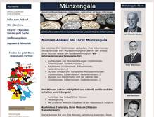 Tablet Screenshot of muenzengala.de